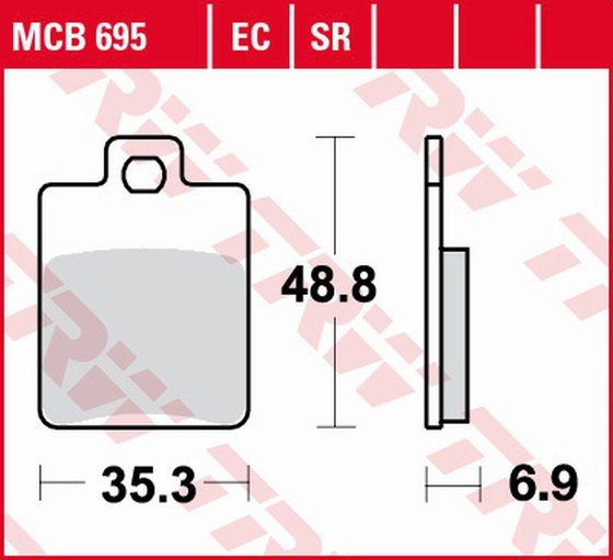 CITYSTAR 200 (2018 - 2018) organic brake pad for scooter - 125 | TRW