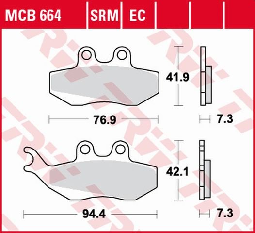 RUNNER 125 2T (1997 - 2007) allround organic standard brake pad | TRW