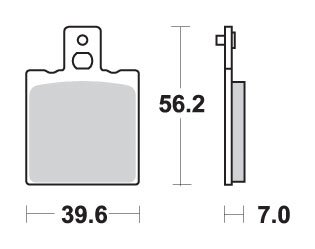 MULHACEN 125 (2007 - 2007) brakepads ceramic | SBS