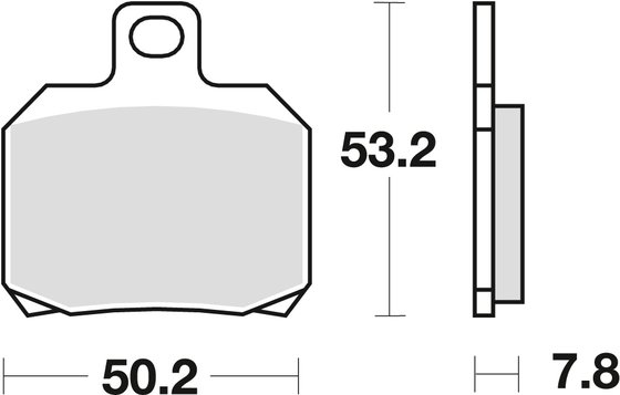 TORNADO 1130 TRE (2006 - 2009) allround organic standard brake pad | TRW