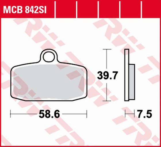 TRIALS 0.80 (2013 - 2014) si series sindered off-road brake pads | TRW