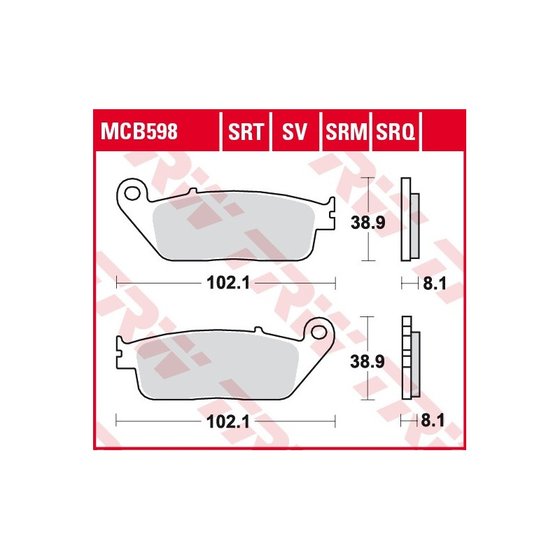 SATELIS 500 (2007 - 2013) sintered metal brake pads | TRW