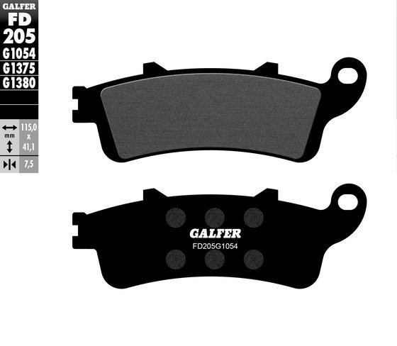 SATELIS 250 (2006 - 2012) semi-metal brake pad | GALFER