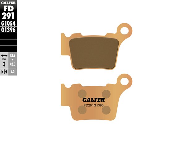 450 SEF FACTORY (2015 - 2021) street sinter brake pad | GALFER