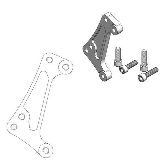 EC 300 2T (2000 - 2023) brake caliper relocation bracket | MOTO-MASTER