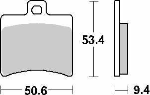 MADISON 180 (2002 - 2002) brakepads ceramic (747hf) | SBS