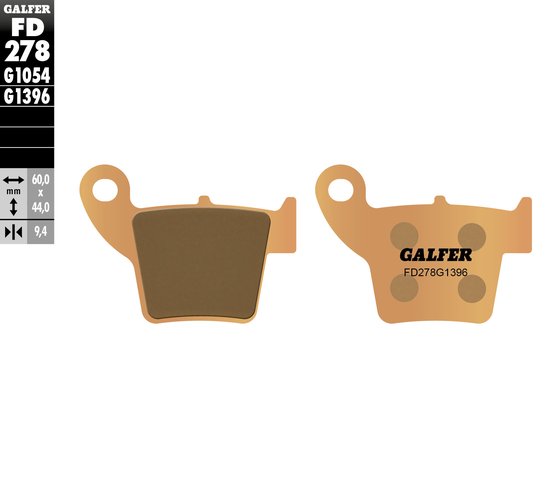 50 CABALLERO CASA (2007 - 2020) street sinter brake pad | GALFER