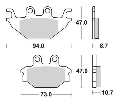 320 CANYON (2007 - 2013) brakepads sintered offroad | SBS