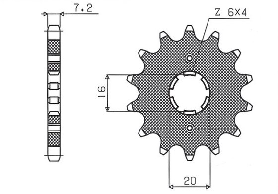 125 RS2 PRO (2006 - 2009) 428 15t front sprocket | SUNSTAR SPROCKETS