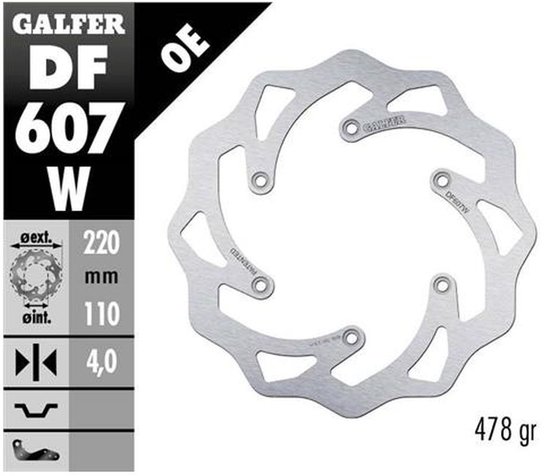 TE 300 (2011 - 2015) fixed wave brake rotor | GALFER