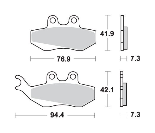 RUNNER 125 2T (2000 - 2005) brakepads ceramic (689hf) | SBS