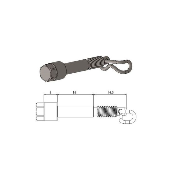 MC E5 (2022 - 2023) brake pad pin | MOTO-MASTER