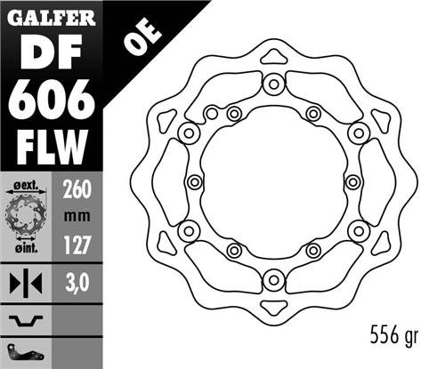 EC 350 F (2021 - 2023) float wave brake rotor | GALFER