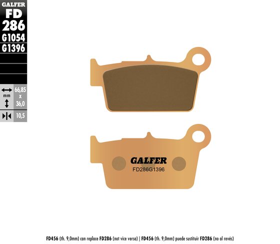 MX 85 (2005 - 2012) street sinter brake pad | GALFER