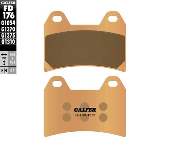 TNT 899 (2008 - 2010) street sinter brake pad | GALFER