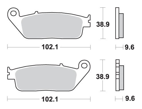 VJ 125 ROADWIN (2004 - 2012)  sbs brakepads ceramic | SBS