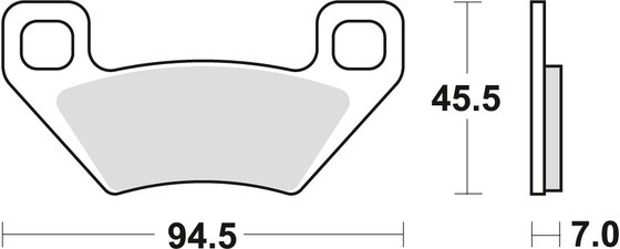 TRV 550 (2009 - 2016) si series sindered off-road brake pads | TRW