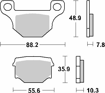 BAJA SENDA 125 (2010 - 2014) brakepads ceramic | SBS