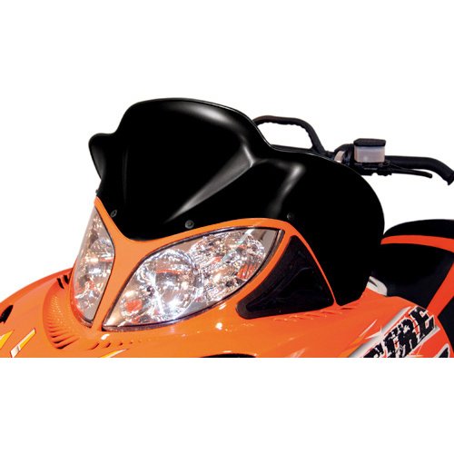 M6 600 (2005 - 2011) black polycarbonate replacement windshield - 17" | POWERMADD