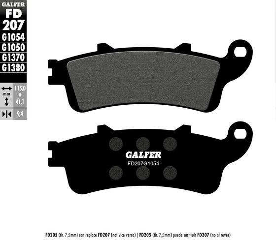 250 SV (2001 - 2002) semi-metal brake pad | GALFER