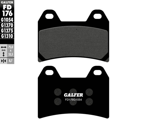 RAPTOR 1000 (2000 - 2005) semi-metal brake pad | GALFER