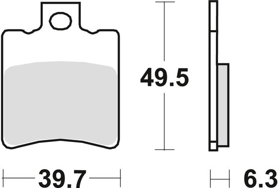 SPEEDFIGHT 50 LC 2T (1997 - 2008) allround organic standard brake pad | TRW