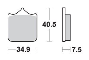 TORNADO 900 TRE (2004 - 2006) brakepads sintered | SBS