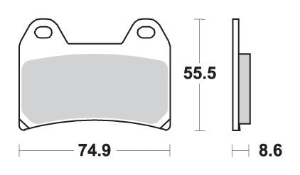 TRK 502 (2016 - 2017) brakepads sintered | SBS