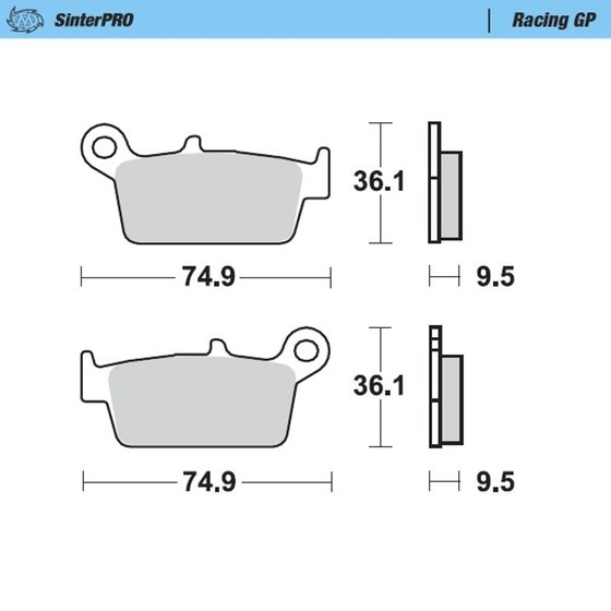 EC 250 2T (2000 - 2012) racing brake pads | MOTO-MASTER