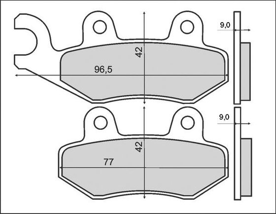 125 URBAN (2011 - 2013) brakepads ceramic (713hf) | SBS