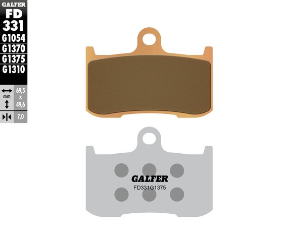 CHIEF BOBBER DARK HORSE (2021 - 2022) sport sinter front brake pads | GALFER