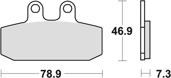 ROADSTER 125 (2001 - 2011) allround organic standard brake pad | TRW