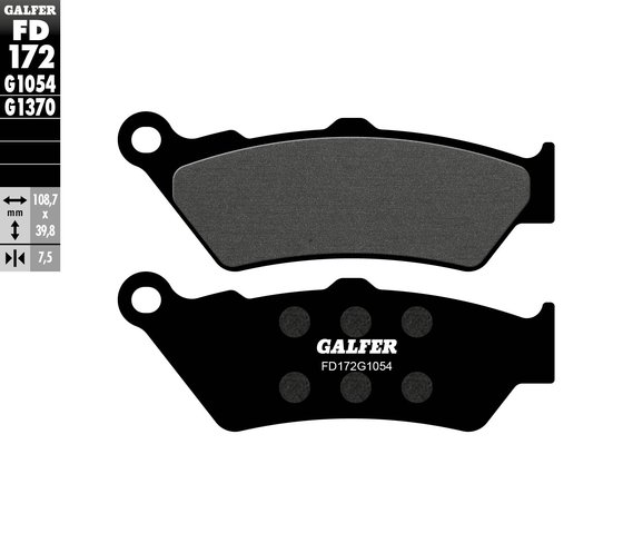 V92C CRUISER (2001 - 2003) semi-metal brake pad | GALFER