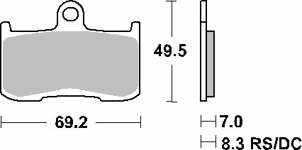 CHALLENGER (2022 - 2023) brakepads sintered | SBS