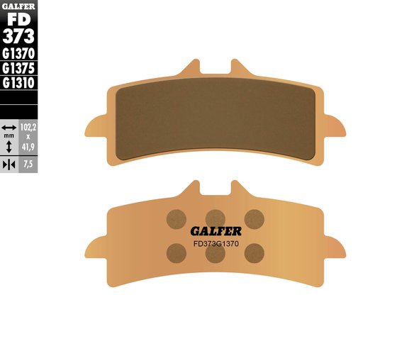 SCRAMBLER 1200 (2018 - 2020) street sinter brake pad | GALFER