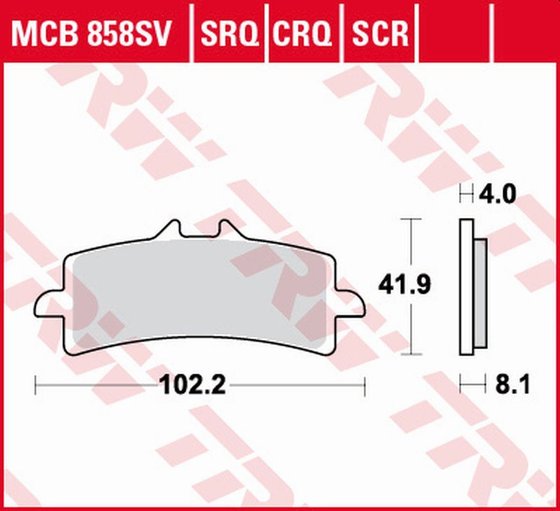 1200 CORSARO (2020 - 2020) sv series sindered brake pads | TRW