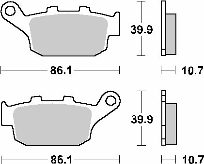 1200 FIREBOLT (2004 - 2010) brakepads ceramic | SBS