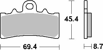 500 CABALLERO SCRAMBLER (2022 - 2023) brakepads ceramic | SBS