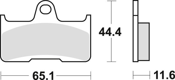 520 UTX (2010 - 2011) sintered metal offroad brake pad | TRW