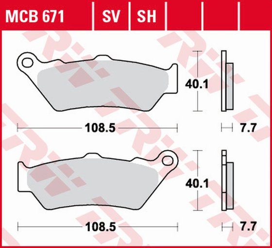 V92C CRUISER (2000 - 2006) sintered metal brake pads | TRW