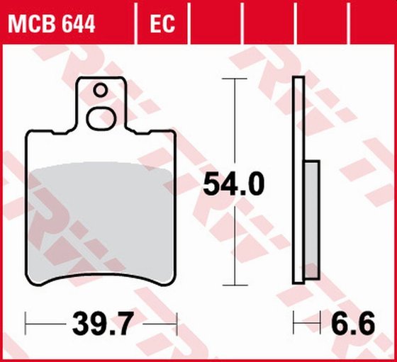 50 YA FORTE R (1996 - 1998) organic brake pad for scooter - 125 | TRW