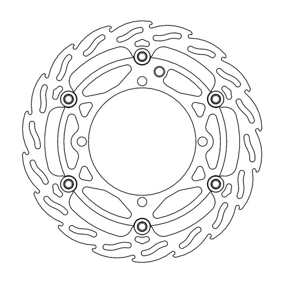 300 SEF FACTORY (2014 - 2022) flame floating front brake rotor - 270mm | MOTO-MASTER