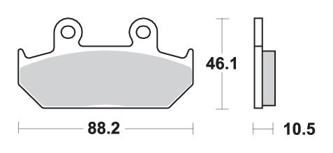 GRAN CANYON 900 (1997 - 1997) brakepads sintered | SBS