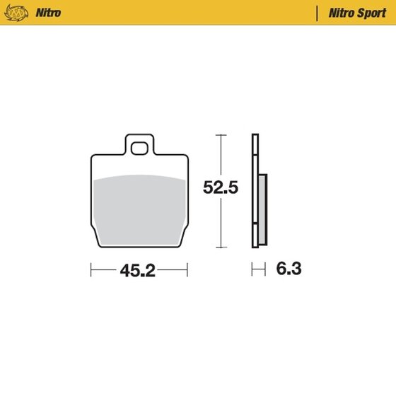 50 NITRO (1997 - 2017) nitro sport brake pad | MOTO-MASTER