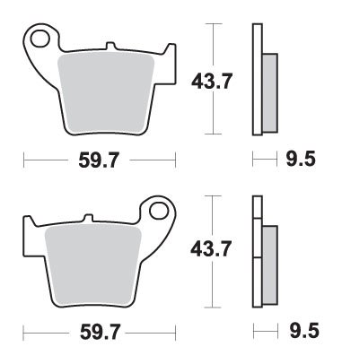 200 CABALLERO (2010 - 2010) brakepads racing sintered | SBS