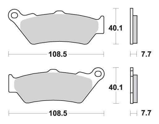 CONTINENTAL GT 650 (2014 - 2023) brakepads sintered | SBS