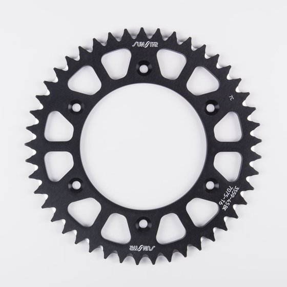 450 CRM F R (2003 - 2013) lightweight rear sprocket - 520 pitch, 53 teeth, black aluminum | SUNSTAR SPROCKETS