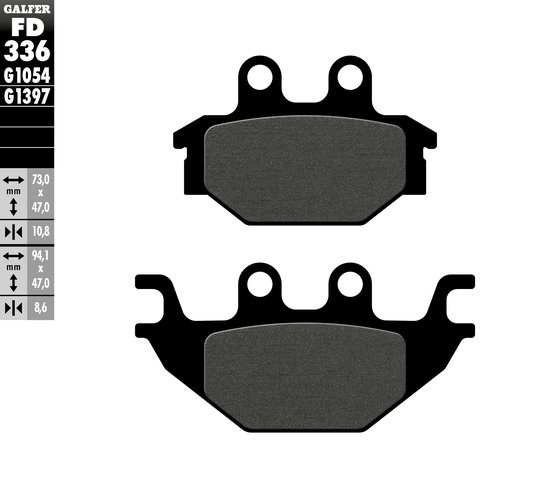 SCOUT (2015 - 2017) semi-metal brake pad | GALFER