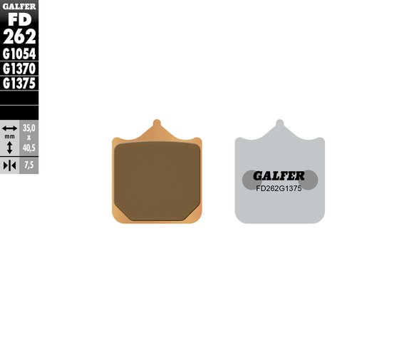 DB5 (2005 - 2005) sport sinter brake pad | GALFER