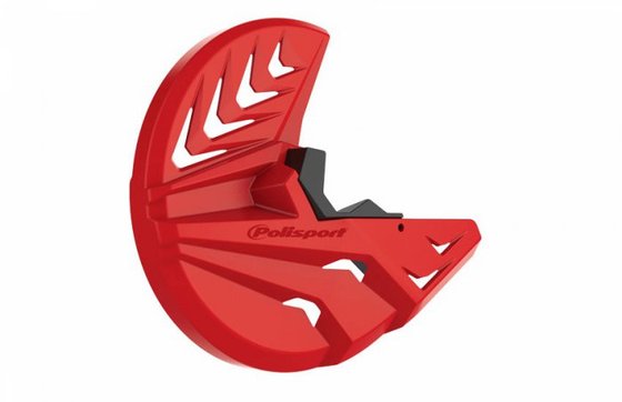 RR 430 (2015 - 2021) disc and fork protection in red for beta | POLISPORT